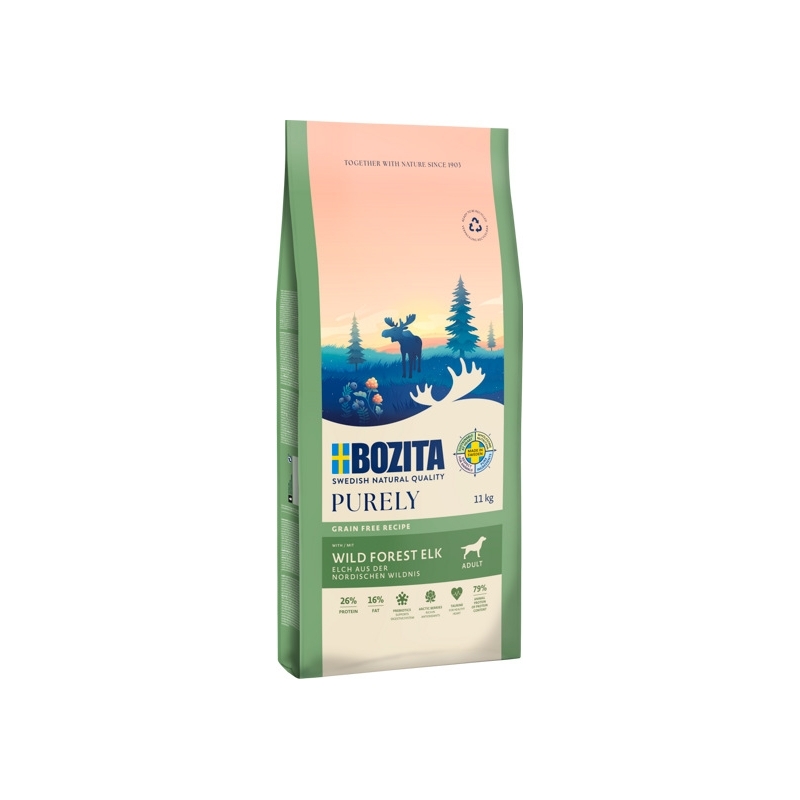 Bozita Purely Adult Grain Free Elk koeratoit 11kg