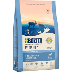 Bozita Dog Purely Adult Active REINDEER GRAIN FREE koeratoit 2,5kg