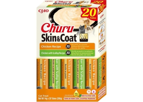 Churu Skin & Coat Varieties multipakk kassimaius 20 x 14g
