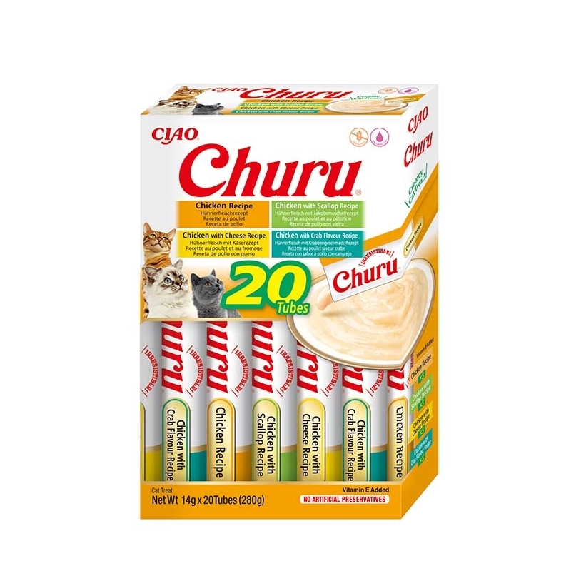 Churu Chicken Varieties multipakk kassimaius 20 x 14g Churu Chicken Varieties multipakk kassimaius 20 x 14g