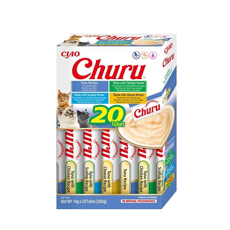 Churu Tuna Varieties multipakk kassimaius 20 x 14g Churu Tuna Varieties multipakk kassimaius 20 x 14g