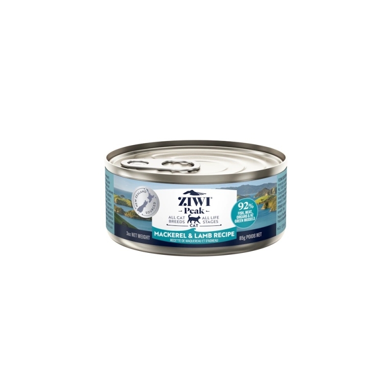 Ziwi Peak Mackerel & Lamb konserv kassidele 85g Ziwi Peak Mackerel & Lamb konserv kassidele 85g