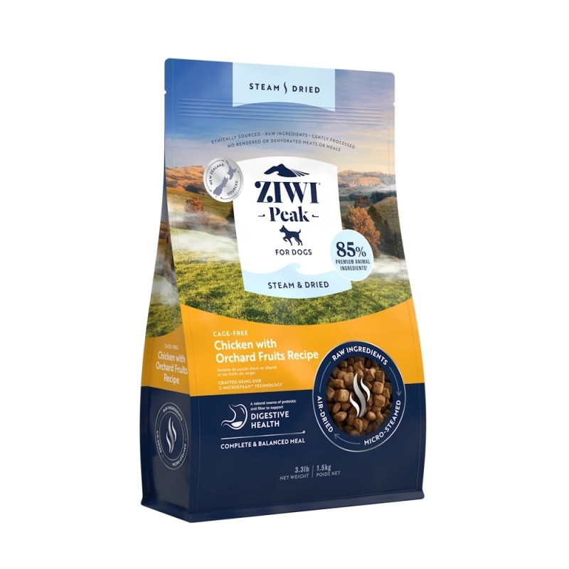 Ziwi Peak Steam & Dried Chicken koeratoit 1,5kg Ziwi Peak Steam & Dried Chicken koeratoit 1,5kg