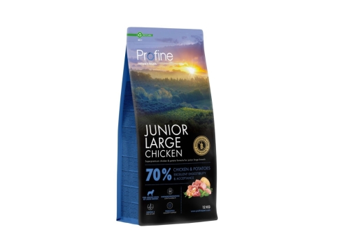 Profine Junior Large Chicken & Potatoes koeratoit 12 kg