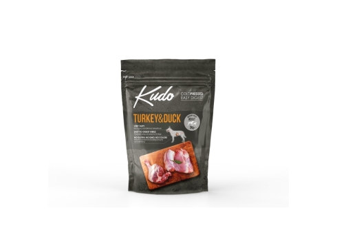 Kudo Turkey & Duck külmpressitud koeratoit 3kg