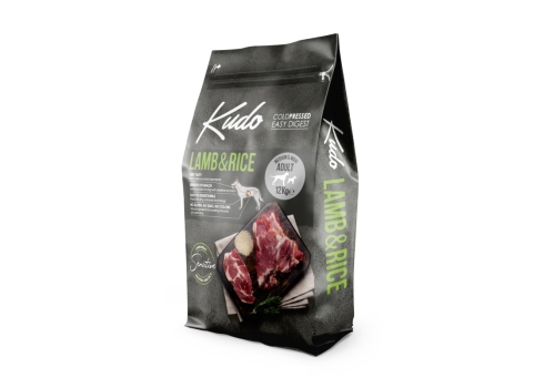 Kudo Lamb & Rice külmpressitud koeratoit 12kg
