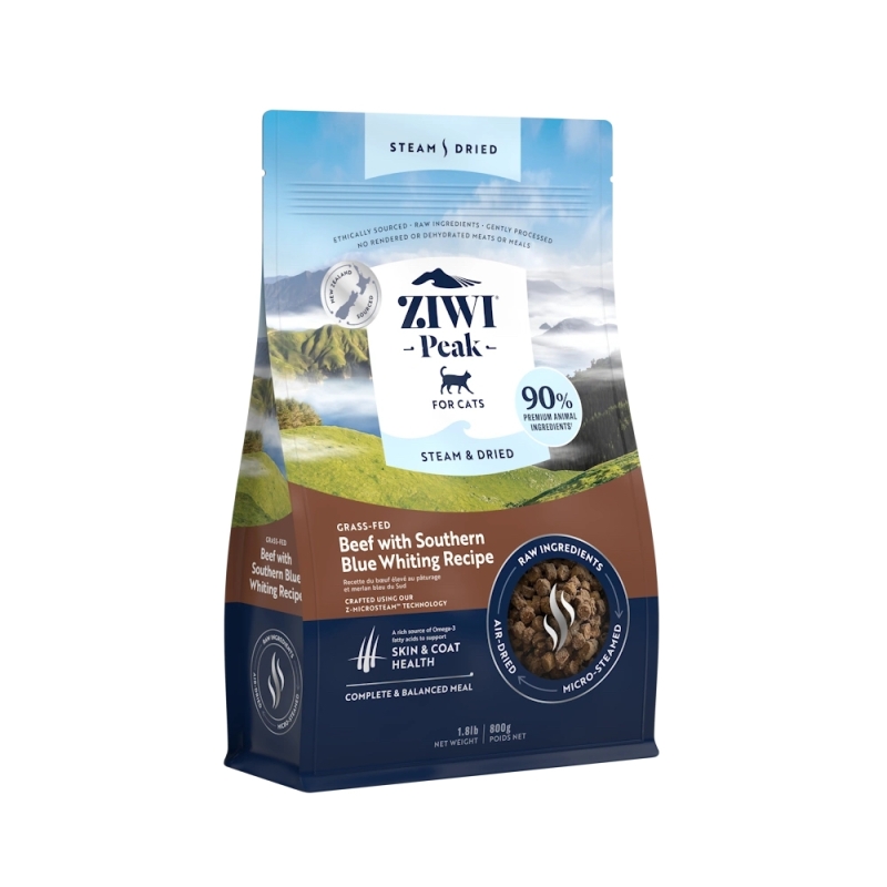 Ziwi Peak Steam & Dried Beef kassitoit 800g Ziwi Peak Steam & Dried Beef kassitoit 800g