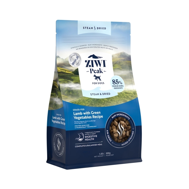 Ziwi Peak Steam & Dried Lamb koeratoit 800g Ziwi Peak Steam & Dried Lamb koeratoit 800g