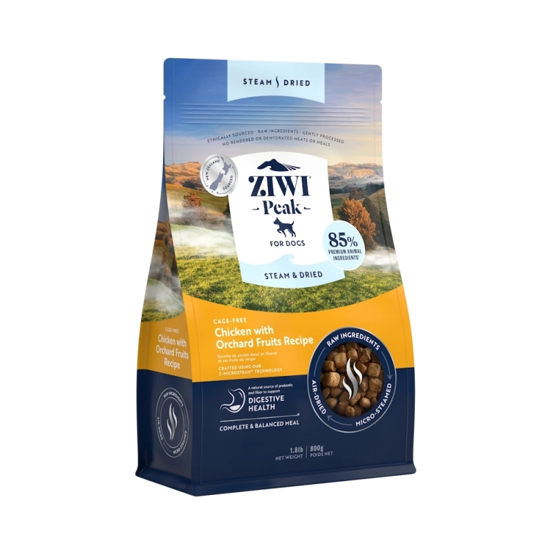Ziwi Peak Steam & Dried Chicken koeratoit 800g Ziwi Peak Steam & Dried Chicken koeratoit 800g