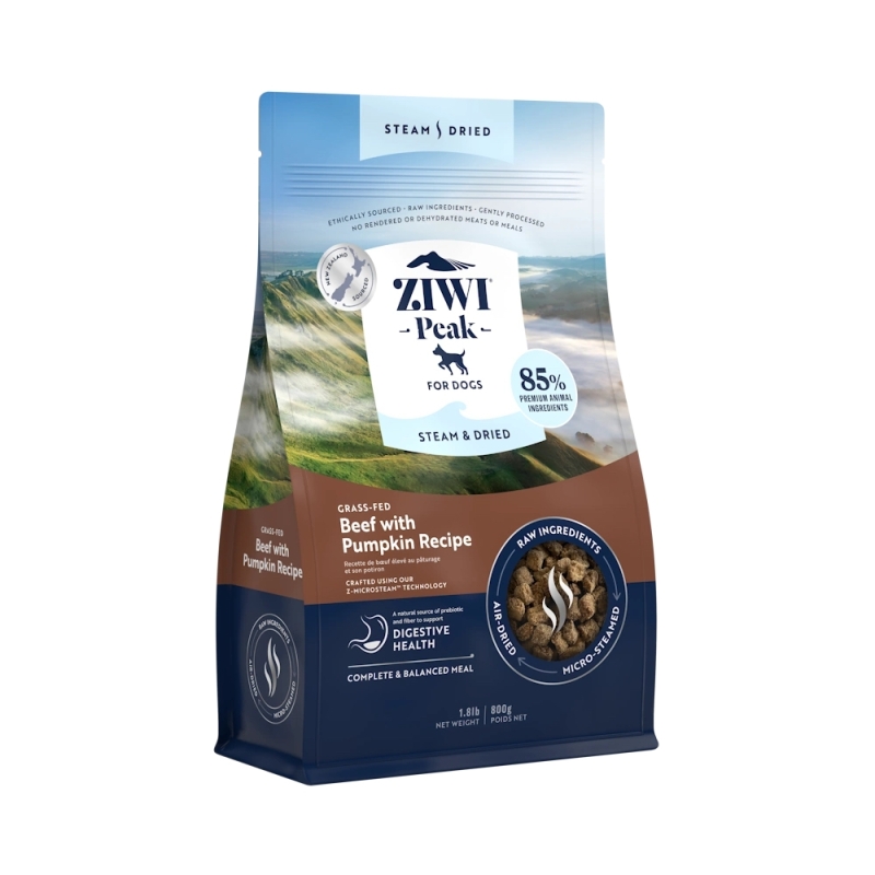 Ziwi Peak Steam & Dried Beef koeratoit 800g Ziwi Peak Steam & Dried Beef koeratoit 800g