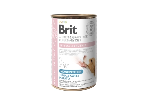 Brit Veterinary Diet Hypoallergenic Monoprotein Tuna konserv koerale 400g