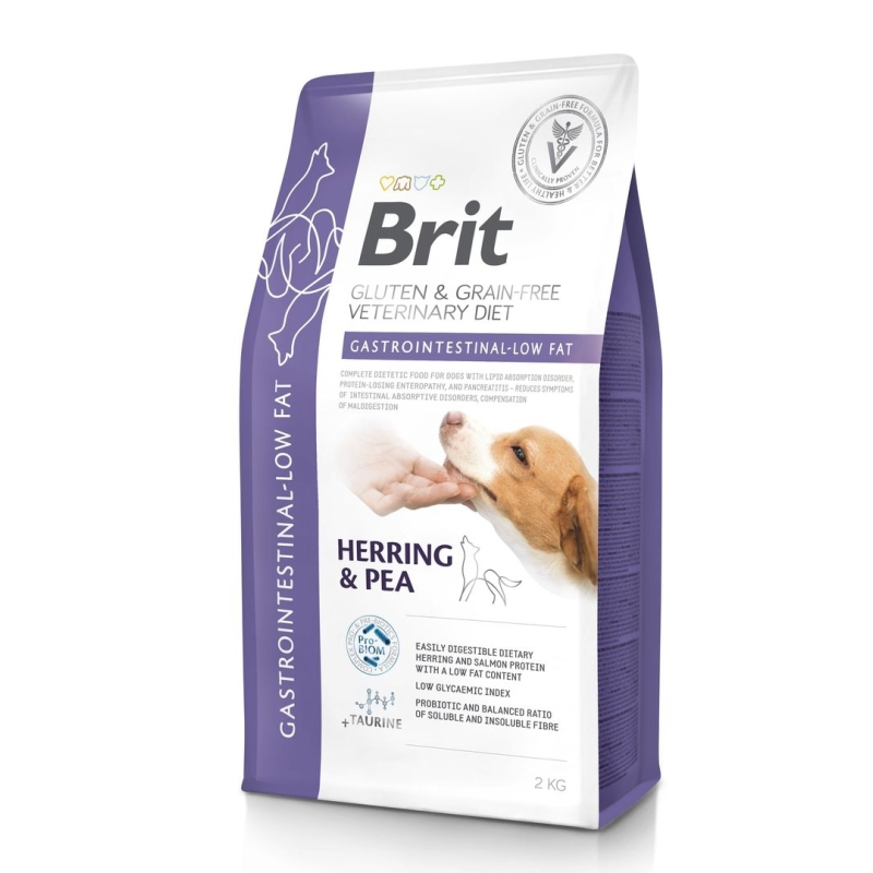 Brit Veterinary Diet Gastrointestinal - Low Fat erisööt koertele 2kg Brit Veterinary Diet Gastrointestinal - Low Fat erisööt koertele 2kg