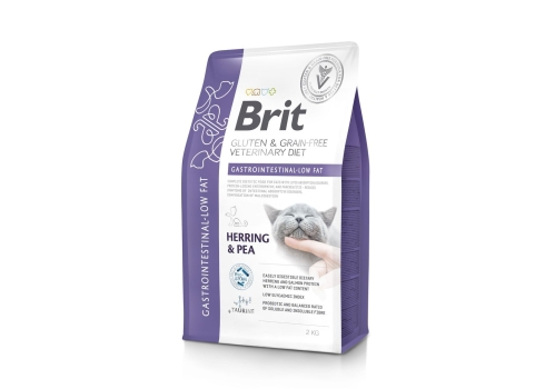 Brit Veterinary Diet Gastrointestinal - Low Fat erisööt kassidele 2kg