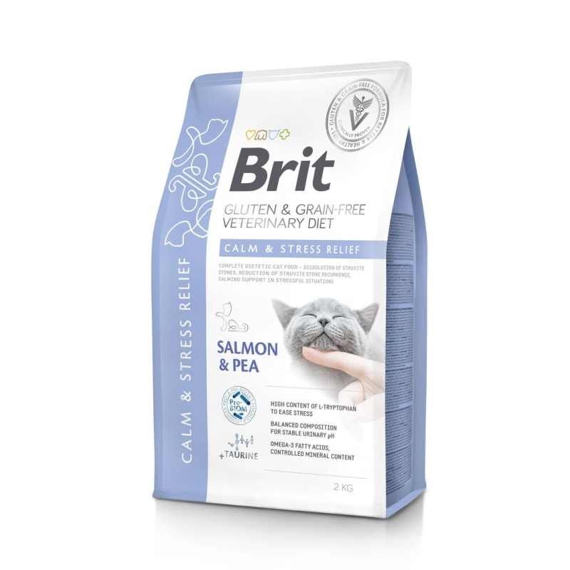 Brit Veterinary Diet Calm & Stress Relief erisööt kassidele 2kg Brit Veterinary Diet Calm & Stress Relief erisööt kassidele 2kg