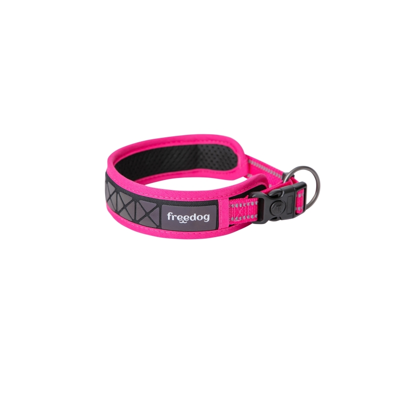 Freedog Boreal fuksiaroosa kaelarihm koerale 25mm x 53-63cm