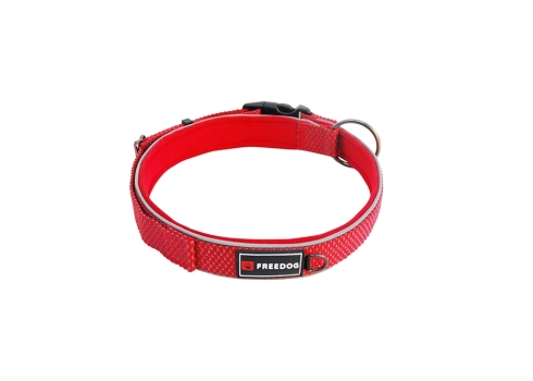 Freedog Extreme nailonist punane kaelarihm koerale 25mm x 46-66cm