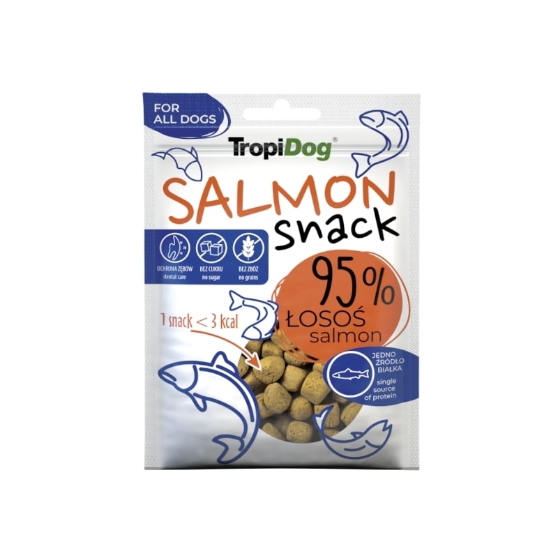 TropiDog Salmon Snack koeramaius 70g TropiDog Salmon Snack koeramaius 70g