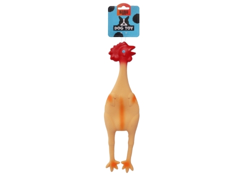 Bubu Pets koeralelu lateksist kana piiksuga 47cm