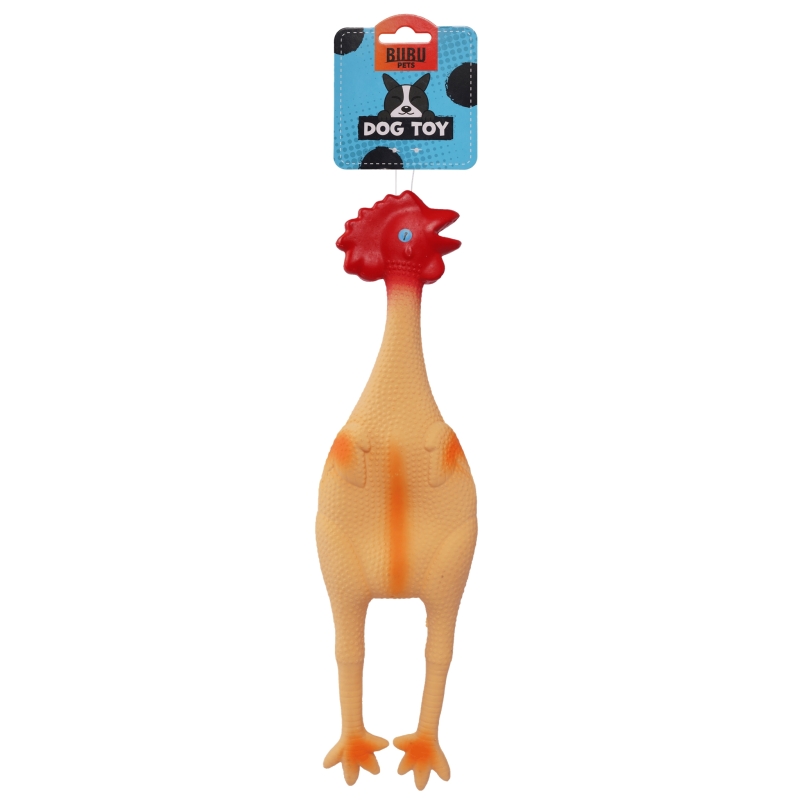Bubu Pets koeralelu lateksist kana piiksuga 47cm Bubu Pets koeralelu lateksist kana piiksuga 47cm