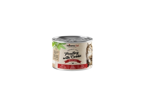 Chicopee Gourmet Poultry with Crabs konserv kassidele 195g