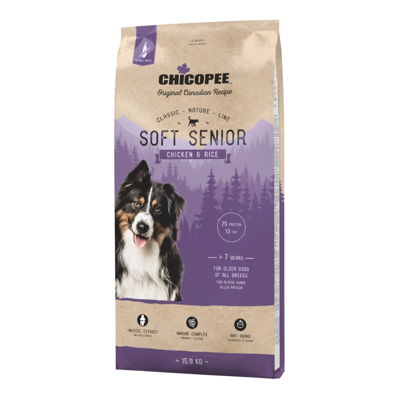 Chicopee CNL Soft Senior Chicken & Rice koeratoit 15kg Chicopee CNL Soft Senior Chicken & Rice koeratoit 15kg