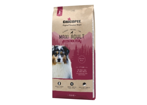 Chicopee CNL Maxi Adult Poultry & Millet koeratoit 15kg