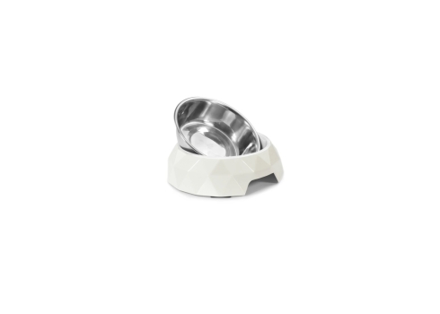 Record valge melamiinist alusega kauss koerale ø 14cm - 160ml