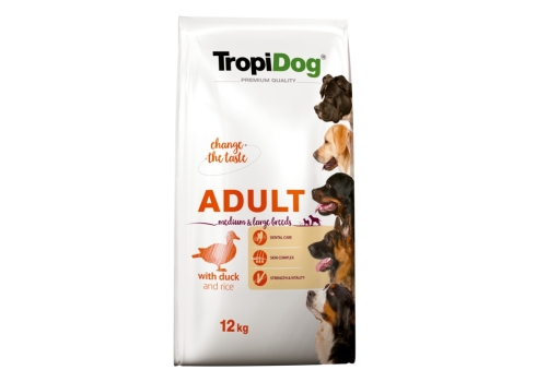 TropiDog Premium Duck with Rice koertoit 12kg