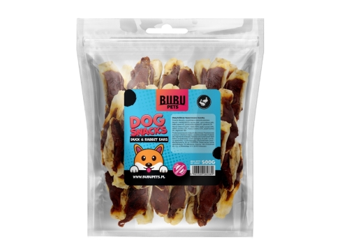 Bubu Pets koeramaius küülikukõrvad pardiga 500g