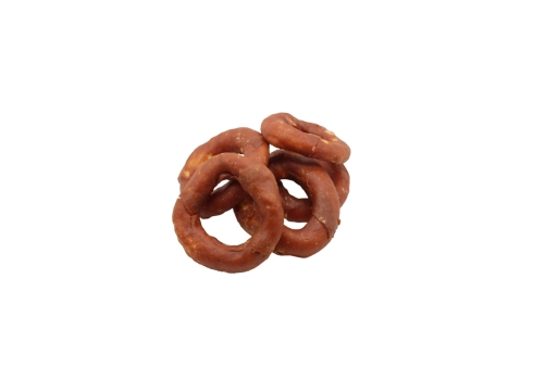 Bubu Pets koeramaius veisenahast rõngad lambalihaga 10cm 500g