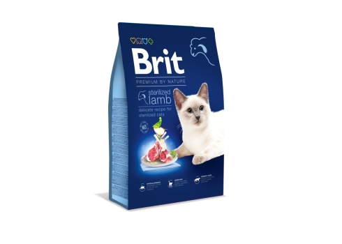 Brit Premium Cat Sterilized Lamb kassitoit 8kg