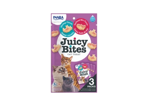 Churu Juicy Bites Shrimp Seafood maius kassile 3x11,3g