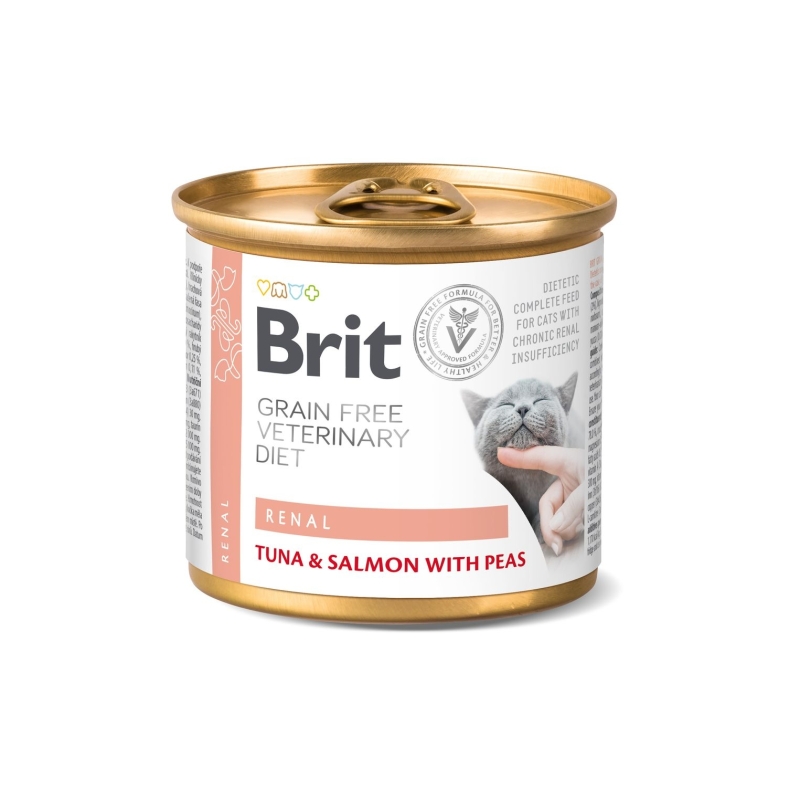 Brit Veterinary Diet Renal konserv kassidele 200g Brit Veterinary Diet Renal konserv kassidele 200g