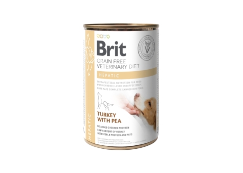 Brit Veterinary Diet Hepatic konserv koertele 400g