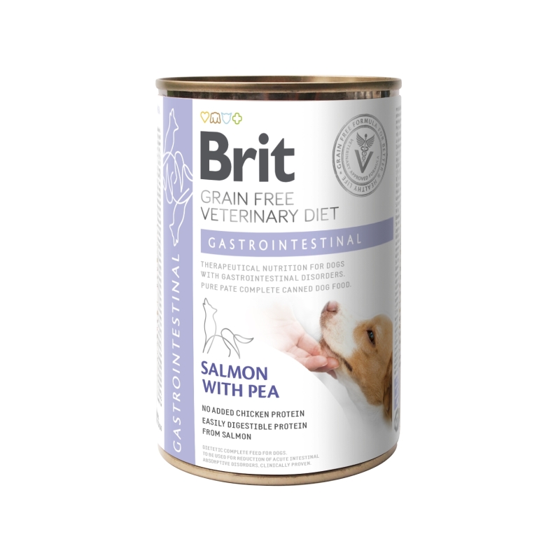 Brit Veterinary Diet Gastrointestinal konserv koertele 400g Brit Veterinary Diet Gastrointestinal konserv koertele 400g