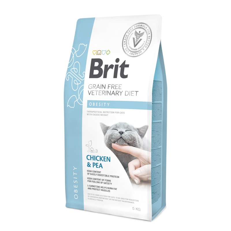 Brit Veterinary Diet Obesity erisööt kassidele 5kg Brit Veterinary Diet Obesity erisööt kassidele 5kg
