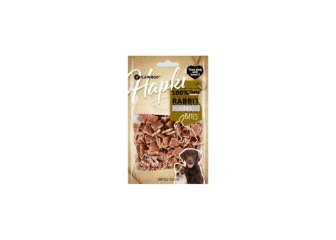 Flamingo Hapki Rabbit + Rice Bites närimismaius koerale 85g