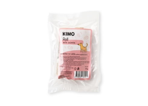 Kimo naturaalne närimisrull lõhega 12cm 2tk 90g