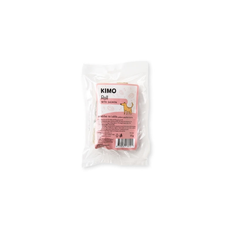Kimo naturaalne närimisrull lõhega 12cm 2tk 90g Kimo naturaalne närimisrull lõhega 12cm 2tk 90g