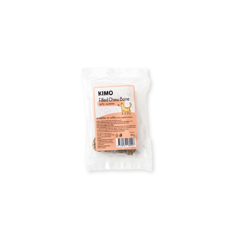 Kimo naturaalne närimismaius lõhega 12cm 2tk 120g Kimo naturaalne närimismaius lõhega 12cm 2tk 120g
