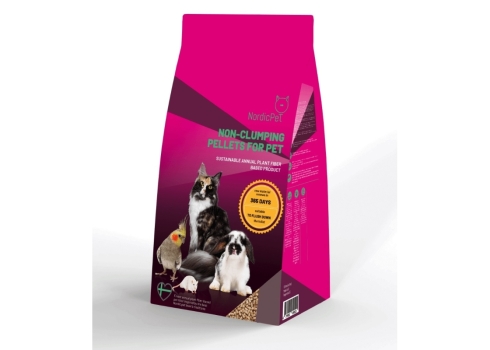 NordicPet taimsest kiust granuleeritud allapanu lemmikloomale 5L