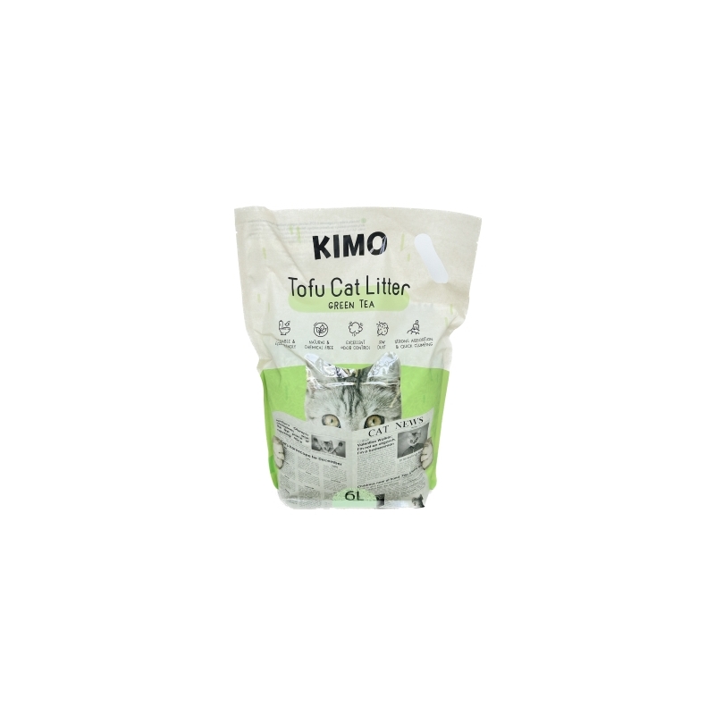 Kimo tofu kassiliiv rohelise tee lõhnaga 6L Kimo tofu kassiliiv rohelise tee lõhnaga 6L