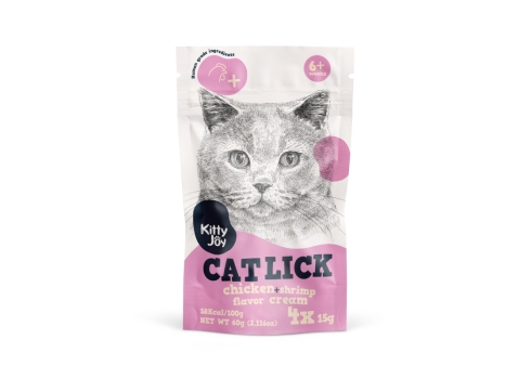Kitty Joy Cat Lick kana ja krevetiga kassimaius 4x15g