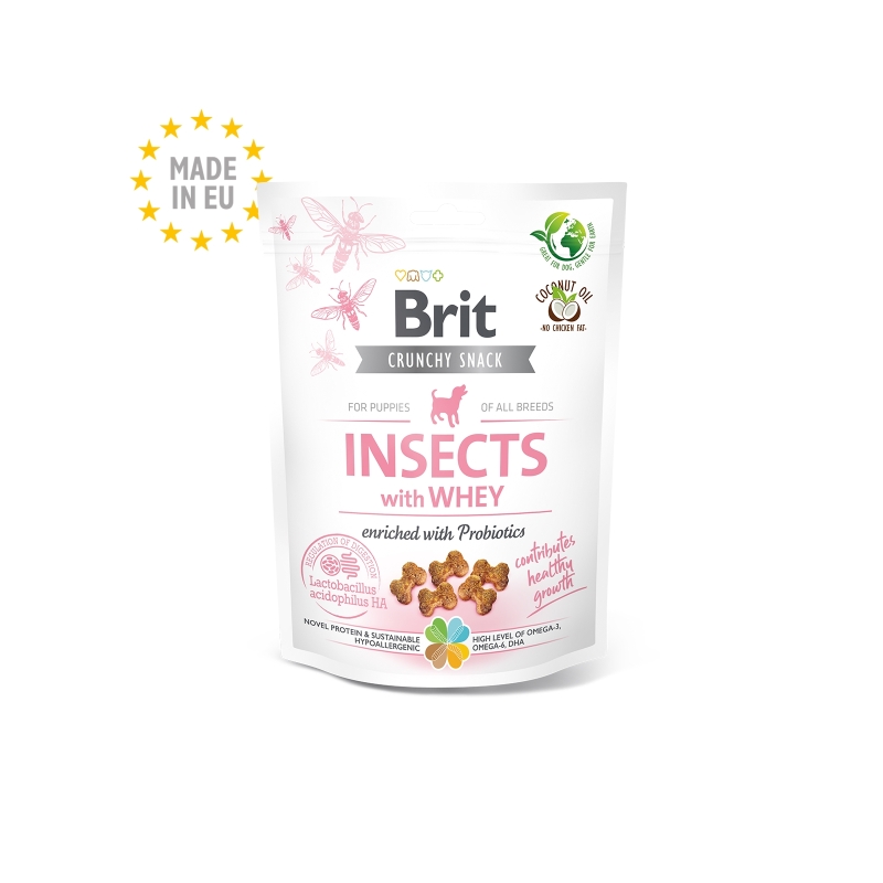 Brit Care Insects with Whey närimismaius kutsikatele 200g Brit Care Insects with Whey närimismaius kutsikatele 200g