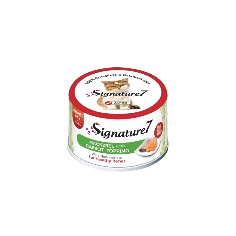 Signature7 Mackerel with Carrot konserv kassidele 70g Signature7 Mackerel with Carrot konserv kassidele 70g