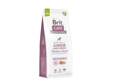 Brit Care Sustainable Junior Large Breed Chicken & Insect koeratoit 12kg
