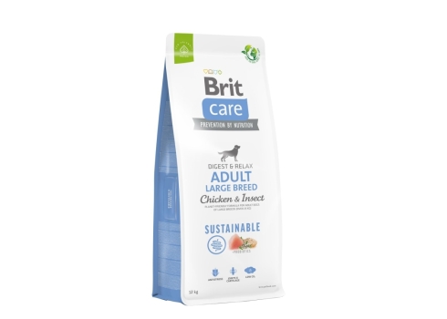 Brit Care Sustainable Adult Large Breed Chicken & Insect koeratoit 12kg