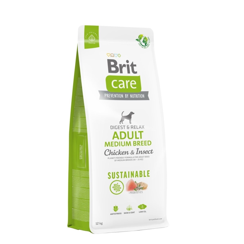 Brit Care Sustainable Adult Medium Breed Chicken & Insect koeratoit 12kg Brit Care Sustainable Adult Medium Breed Chicken & Insect koeratoit 12kg