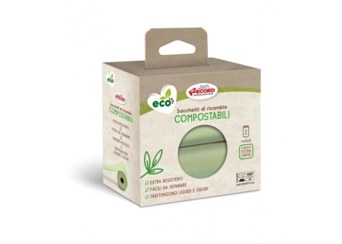 Record Eco XL rohelised kakakotid 2 rulli 23x33cm
