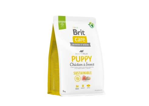 Brit Care Sustainable Puppy Chicken & Insect koeratoit 3kg